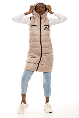 CHEER&DUCK/2030 006 БЕЖ. Жилет женский CHEERDUCK цвет Бежевый