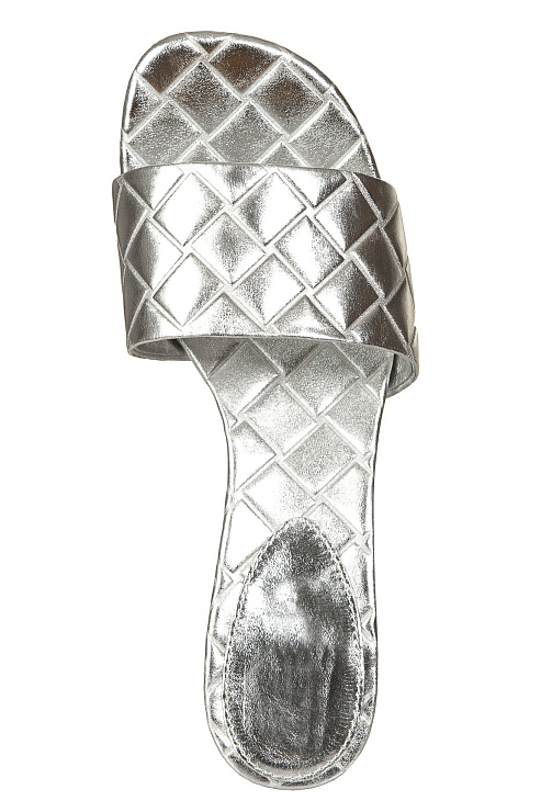 Сабо на каблуке BELLABOA цвет Серебристый