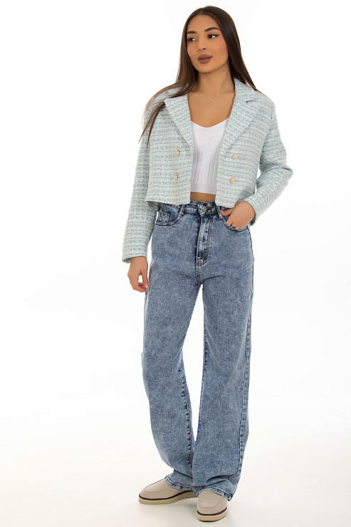 CHEERDUCK/GJ187 8535 ГОЛУБОЙ Жакет женский CHEERDUCK цвет Голубой