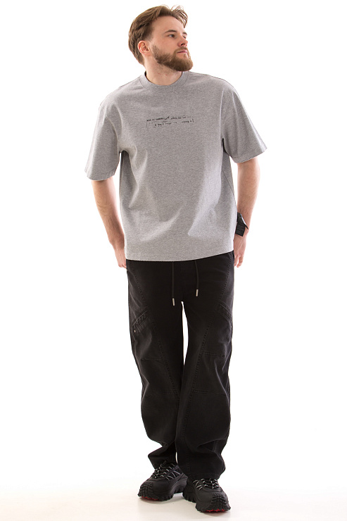 CHEERDUCK/4070 1305 СЕРЫЙ Футболка мужская CHEERDUCK цвет Серый