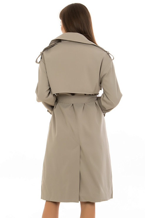 CHEERDUCK/Charm 532 СЕРЫЙ Тренч женский CHEERDUCK цвет Серый