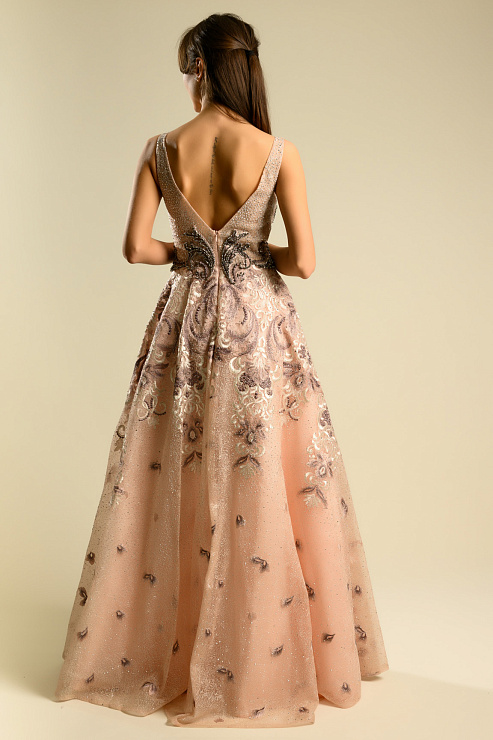 BELLABOA 1002 БЕЖЕВЫЙ Вечернее платье BELLABOA цвет Бежевый
