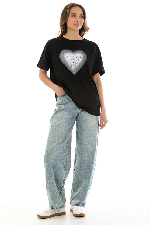 CHEERDUCK/VS FY-104 ЧЕРНЫЙ Футболка женская CHEERDUCK цвет Черный