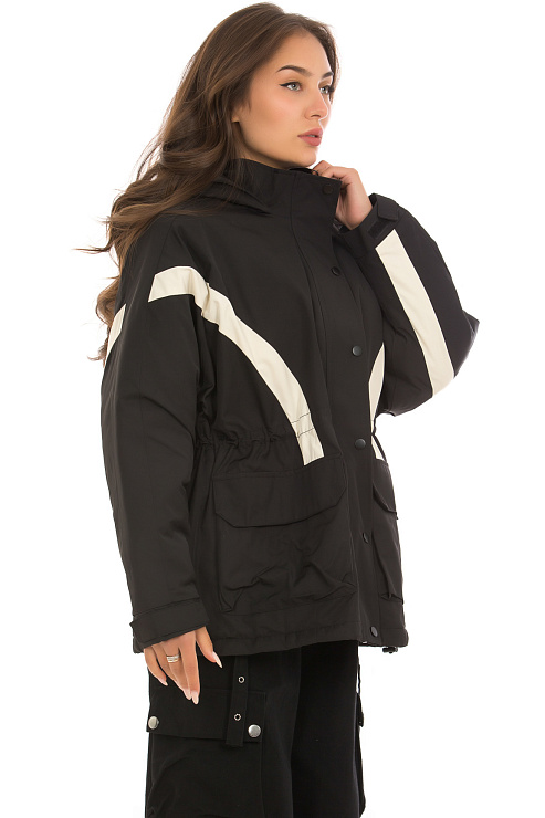 CHEERDUCK/5G143 6236 ЧЕРНЫЙ Ветровка женская CHEERDUCK цвет Черный