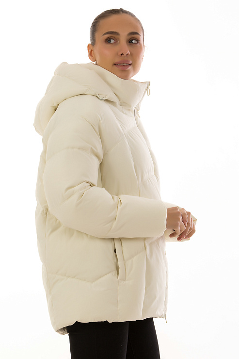 TOWMY 2351 БЕЛЫЙ Пуховик женский TOWMY цвет Белый