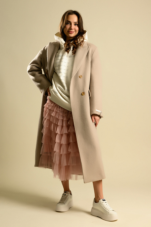 BELLABOA 111-30 СЕРЫЙ Пальто женское BELLABOA цвет Серый