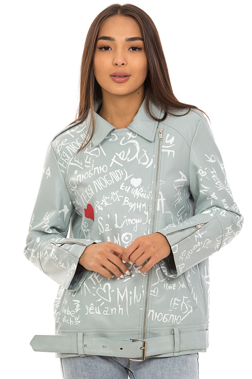 CHEER&DUCK/2025 034-3 ГОЛУБ. Куртка женская CHEERDUCK цвет Голубой