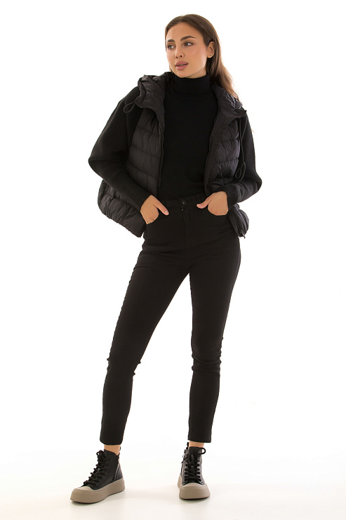 CHEERDUCK/2C22 8232 ЧЕРНЫЙ Куртка женская CHEERDUCK цвет Черный