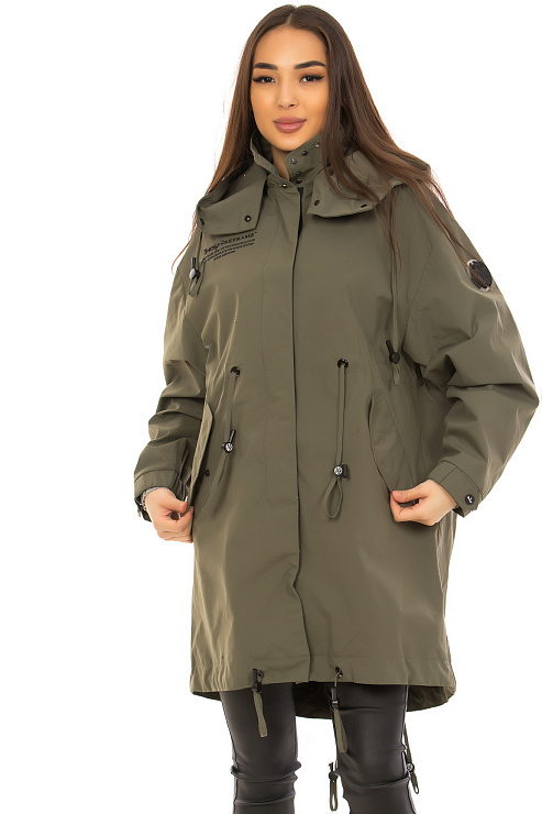 YIMOSIS 5301-1 ХАКИ Плащ женский YIMOSIS цвет Зеленый