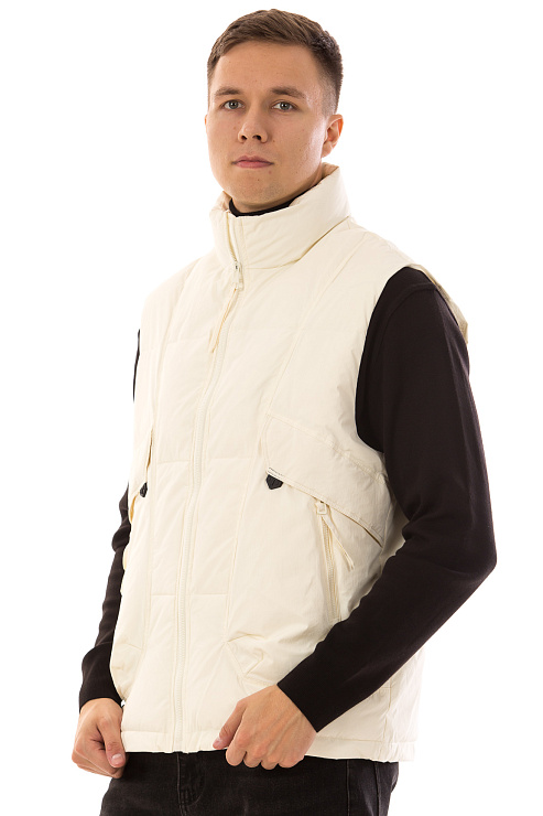 CHEERDUCK/4070 12 БЕЖЕВЫЙ Жилет мужской CHEERDUCK цвет Молочный