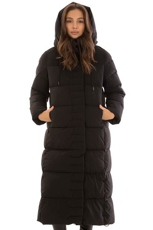 TOWMY 3229 ЧЕРНЫЙ Пуховик женский TOWMY цвет Черный