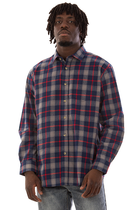 CHEERDUCK/2C87 319 СИНИЙ Рубашка мужская CHEERDUCK цвет Синий