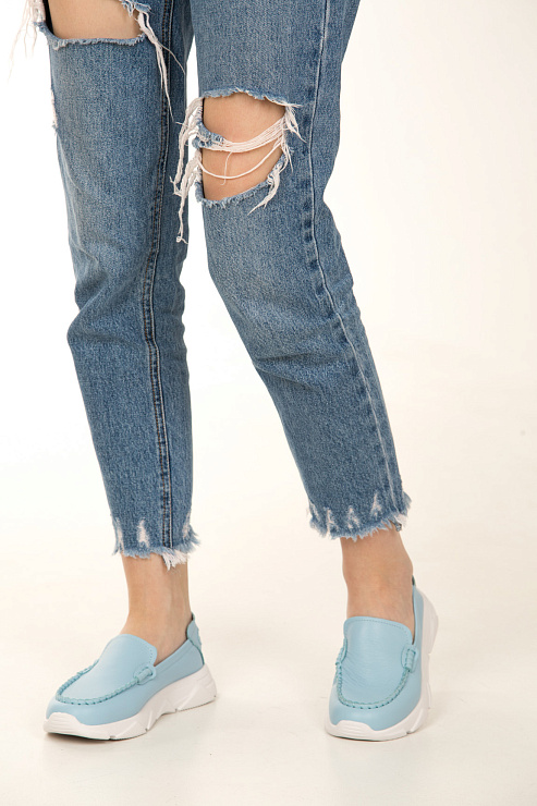 Мокасины SERGIO MANCHOT цвет Голубой