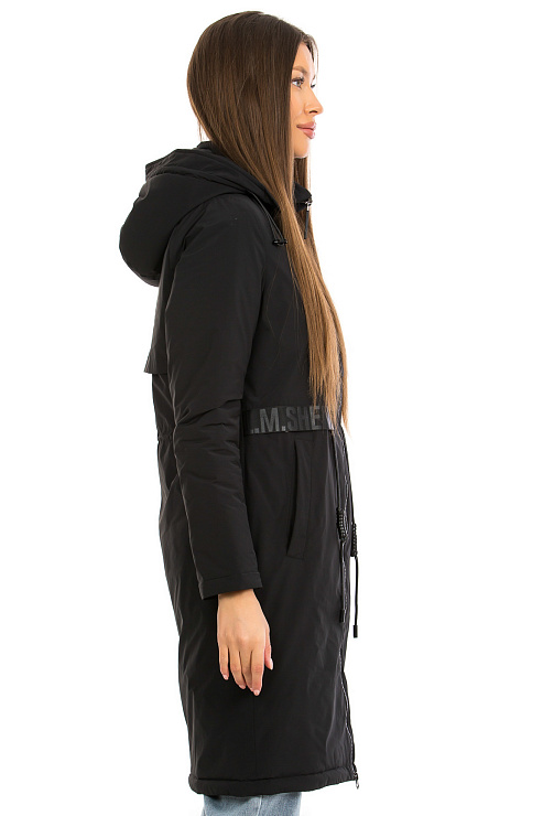 TANGCOI 7135 ЧЕРН. Плащ женский TANGCOI цвет Черный