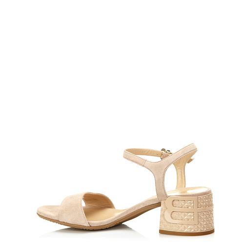 Босоножки на каблуке BALDININI цвет Бежевый