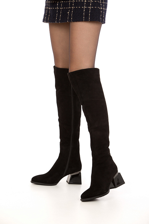 Ботфорты на каблуке SERGIO MANCHOT цвет Черный