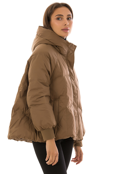 CHEERDUCK/2030 6885 КОРИЧНЕВЫЙ Куртка женская CHEERDUCK цвет Коричневый