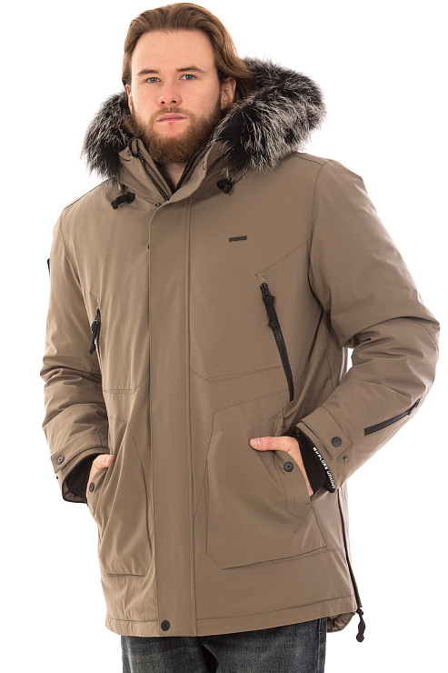 SHarK Force 725985 КОРИЧНЕВЫЙ Пуховик мужской SHARK FORCE цвет Коричневый