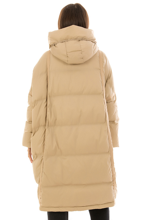 CHEERDUCK/2C22 G19-1 БЕЖЕВЫЙ Пуховик женский CHEERDUCK цвет Бежевый