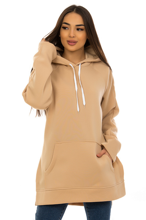 CHEERDUCK/NUR 424 БЕЖЕВЫЙ Худи женские CHEERDUCK цвет Бежевый