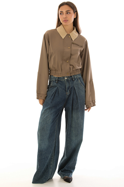 CHEERDUCK/2C19 9600 КОРИЧНЕВЫЙ Бомбер женский CHEERDUCK цвет Коричневый