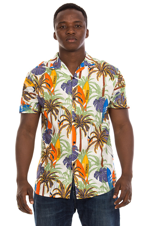 PREMMY/Dandy 30935 БЕЛ Рубашка мужская CHEERDUCK цвет Белый