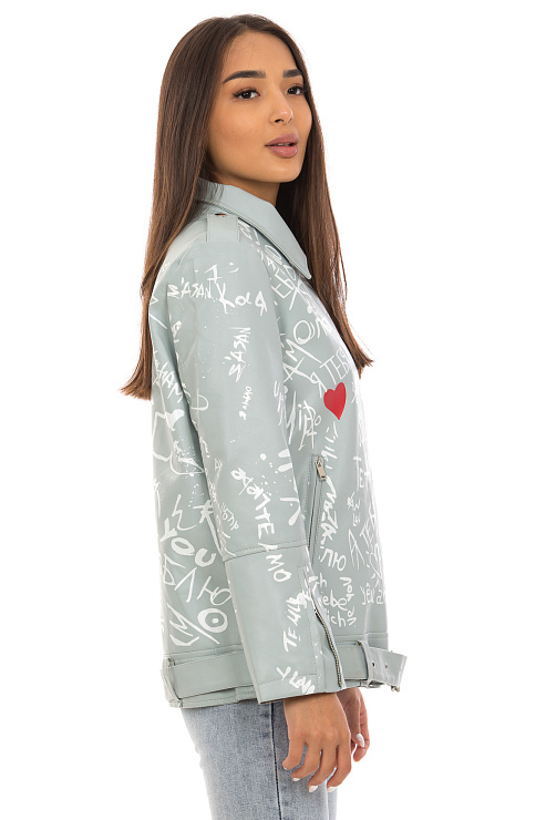 CHEER&DUCK/2025 034-3 ГОЛУБ. Куртка женская CHEERDUCK цвет Голубой