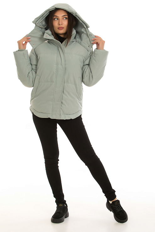 CHEERDUCK/2030 8309 МЯТНЫЙ Пуховик женский CHEERDUCK цвет Мятный