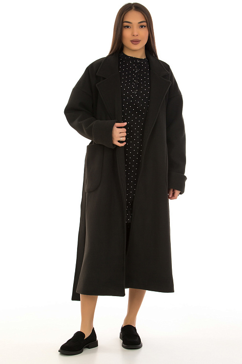 CHEERDUCK/B57 П48 ЧЕРНЫЙ Пальто женское CHEERDUCK цвет Черный