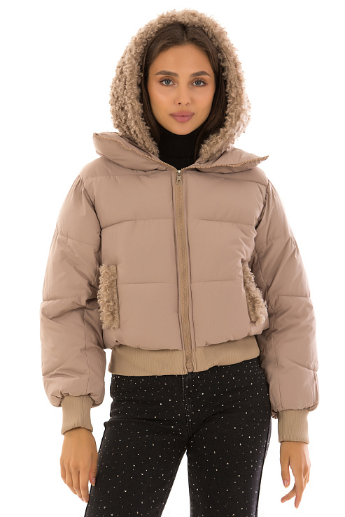 CHEERDUCK/2C22 A02 БЕЖЕВЫЙ Куртка женская CHEERDUCK цвет Бежевый