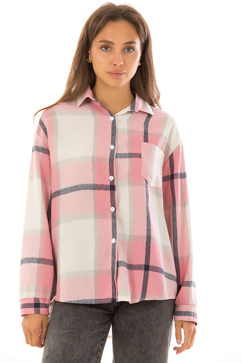 CHEERDUCK R-2008 РОЗОВЫЙ Рубашка женская CHEERDUCK цвет Розовый