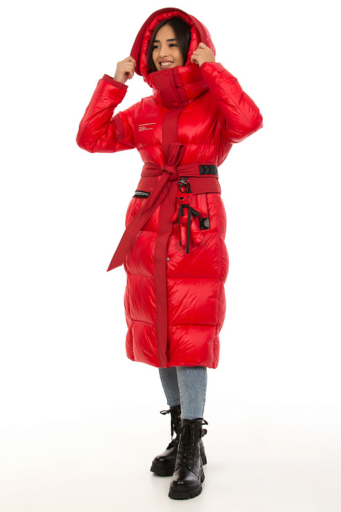 YIMOSIS 1719 КРАСН. Пуховик женский YIMOSIS цвет Красный