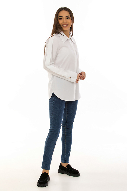 CHEERDUCK/2C19 299 БЕЛЫЙ Блуза женская CHEERDUCK цвет Белый