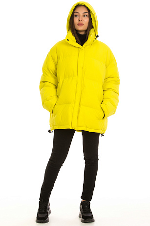 CHEERDUCK/YA 9055 ЖЕЛТЫЙ Пуховик женский CHEERDUCK цвет Желтый