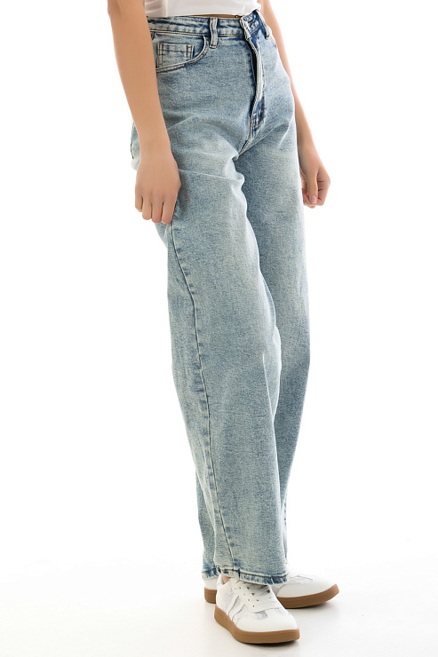 Fashion A-9997 ГОЛУБОЙ Джинсы женские FASHION цвет Голубой