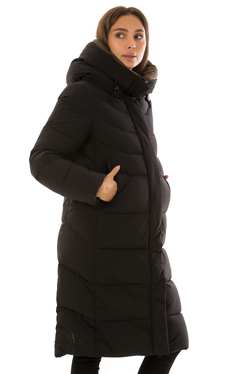 TOWMY 3236 ЧЕРНЫЙ Пуховик женский TOWMY цвет Черный
