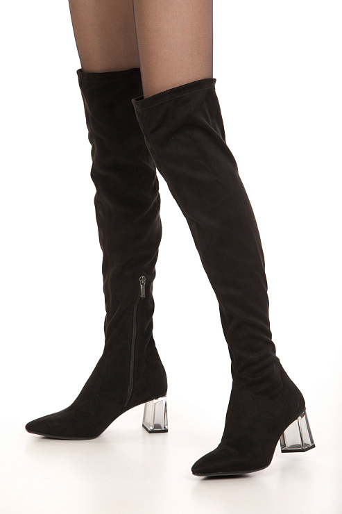 Ботфорты на каблуке TAMARIS цвет Черный
