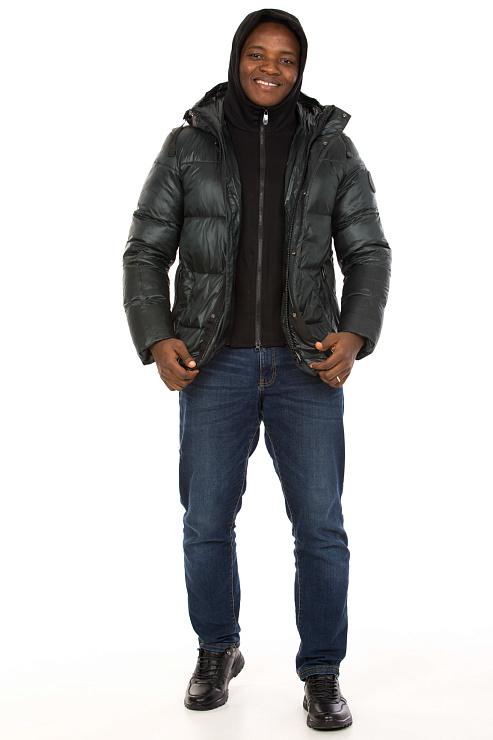 SHarK Force 822479 ТЕМНО-ЗЕЛЕНЫЙ Пуховик мужской SHARK FORCE цвет Зеленый