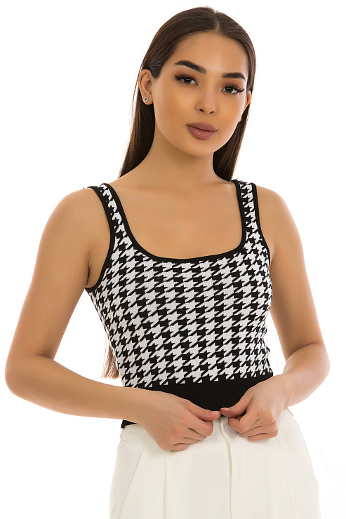 CHEERDUCK/2C19 27005 ЧЕРНЫЙ Топ женский CHEERDUCK цвет Черный