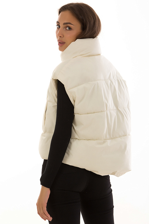 CHEERDUCK/2025 G-202 БЕЛЫЙ Жилет женский CHEERDUCK цвет Белый