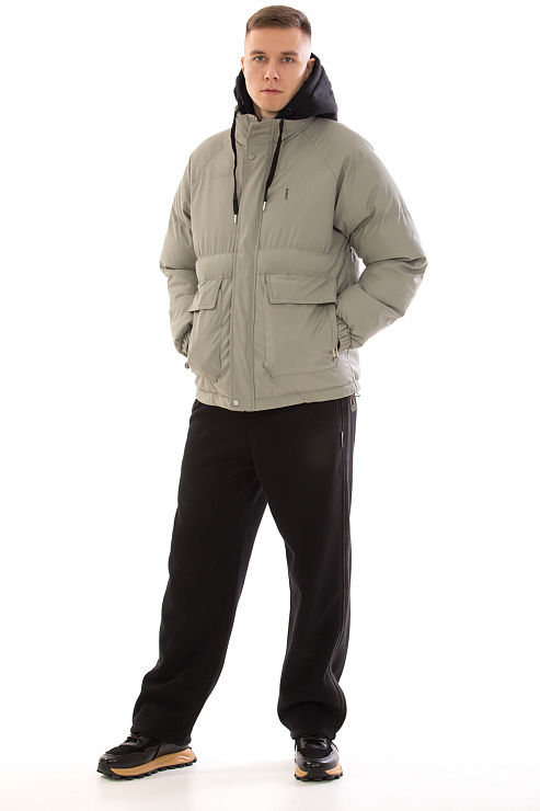 CHEERDUCK/4070 9585 СЕРЫЙ Пуховик мужской CHEERDUCK цвет Серый