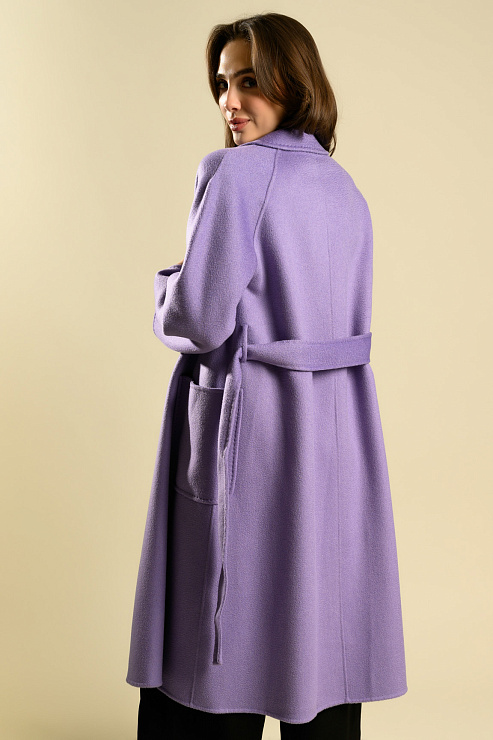 BELLABOA 111-17 СИРЕНЕВЫЙ Пальто женское BELLABOA цвет Сиреневый