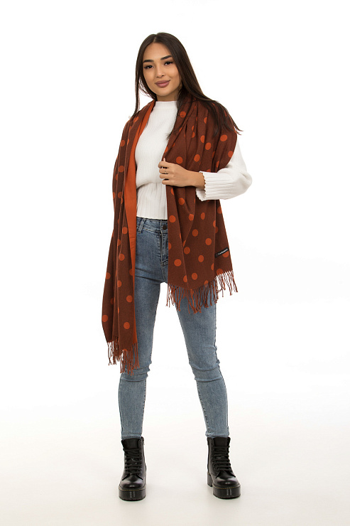 Палантин S11 ОРАНЖ. женский CHEERDUCK цвет Красный