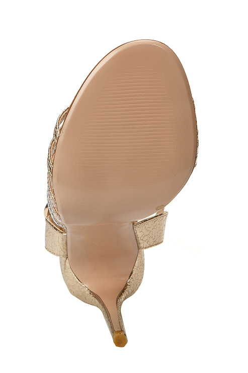 Босоножки на каблуке SERGIO MANCHOT цвет Золотой