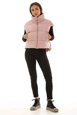 CHEERDUCK/2025 G-202 РОЗОВЫЙ Жилет женский CHEERDUCK цвет Розовый