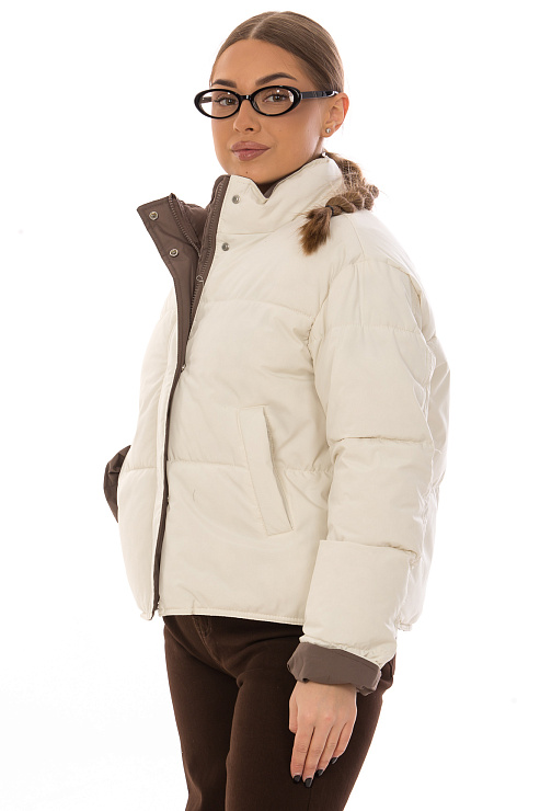 CHEERDUCK/2025 K209 БЕЖЕВЫЙ Куртка д/с CHEERDUCK цвет Бежевый