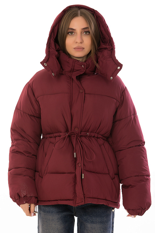 CHEERDUCK/2025 6822 БОРДОВЫЙ Куртка женская CHEERDUCK цвет Бордовый