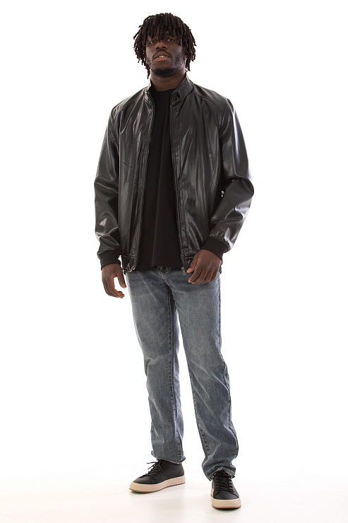 CHEERDUCK/MM P119 ЧЕРНЫЙ Куртка кожаная мужская CHEERDUCK цвет Черный