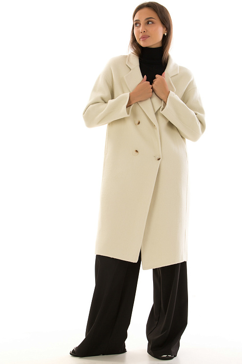 CHEERDUCK/5078 2929 МОЛОЧНЫЙ Пальто женское CHEERDUCK цвет Молочный