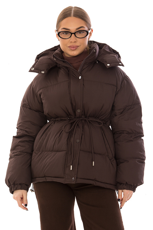 CHEERDUCK/2025 K6822 Т.КОРИЧНЕВЫЙ Куртка д/с CHEERDUCK цвет Коричневый